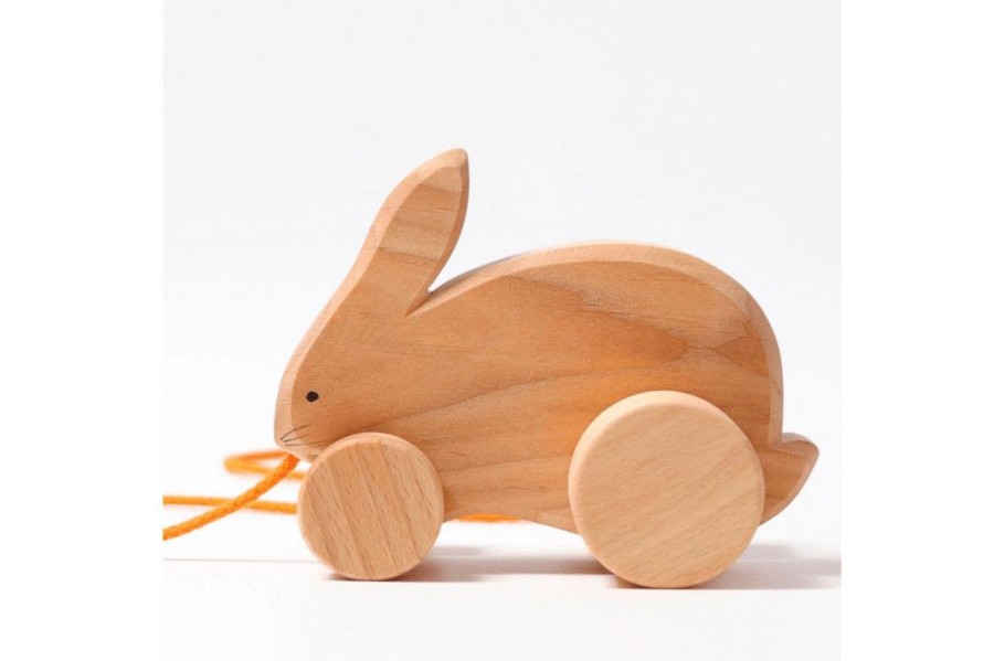 Toys Fire the imagination | Grimm'S Bobbing Rabbit Pull Toy