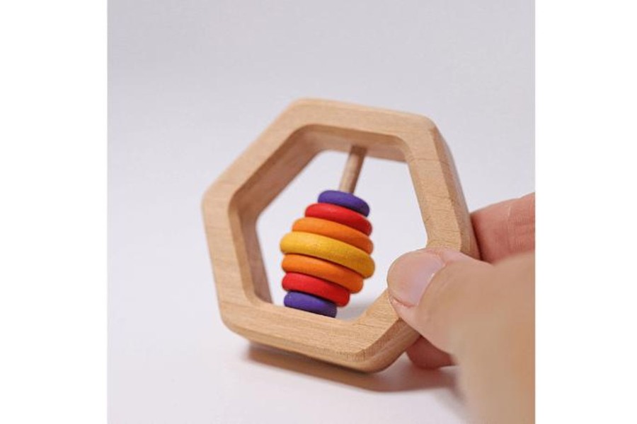 Toys Fire the Imagination | Grimm'S Hexagon Rattle With 7 Discs