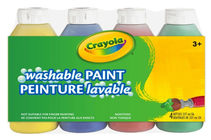 Montessori Materials Crayola | Crayola Washable Paint (4 Pack)