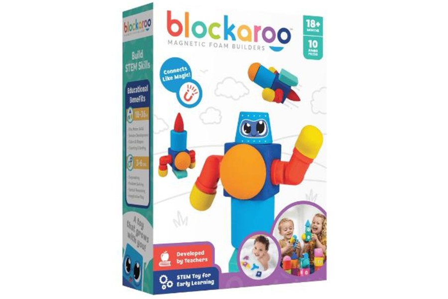 Toys Incredible Novelties | Blockaroo Magnetic Foam Builders - 10 Pcs