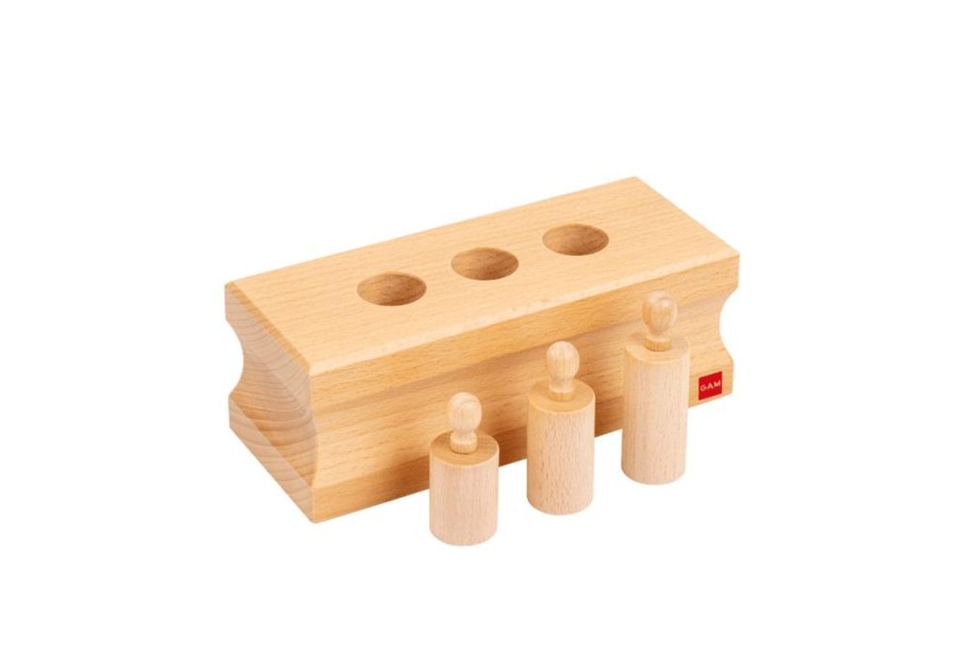 Montessori Materials Tout About Toys | Montessori Infant Toddler Cylinder Block (No. 4)